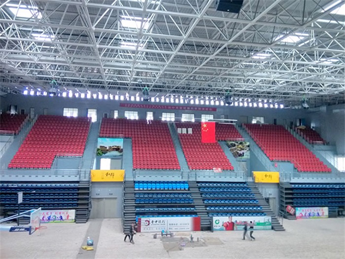 大兴阜新电厂体育馆网架加工
