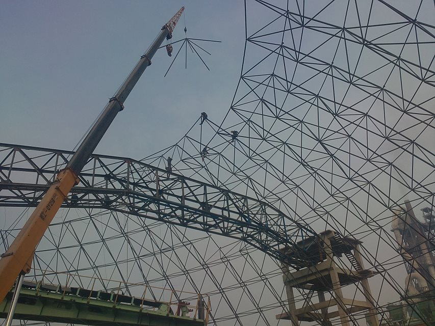 登封网架施工
