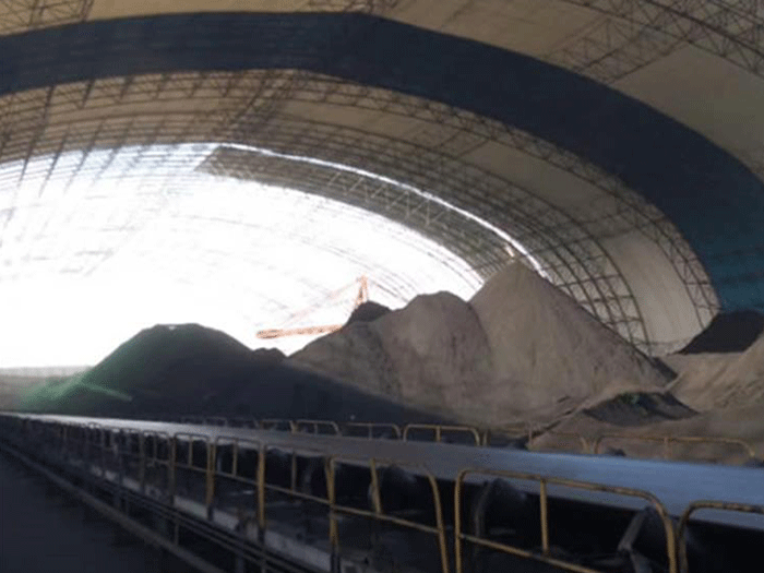 温岭唐山煤棚料仓网架
