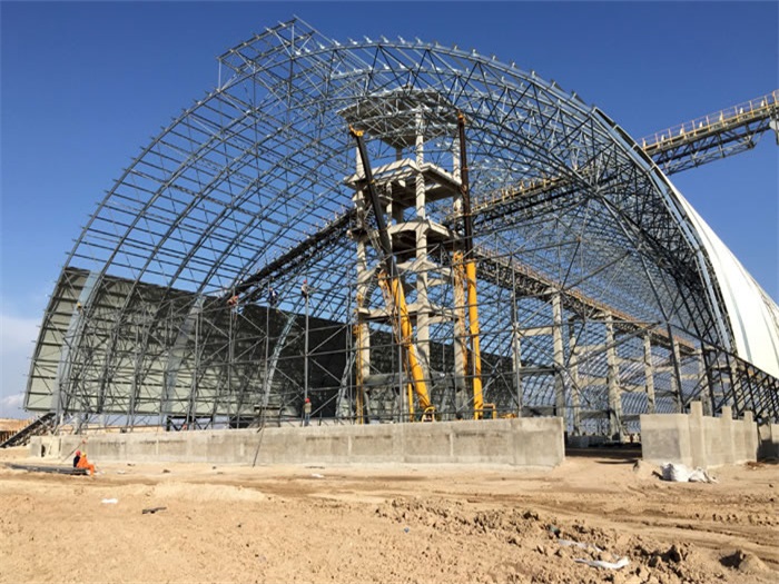 平凉山西煤机油桶翘工程网架
